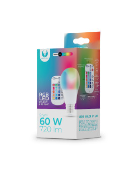 LED Bulb E27 A60 RGB +...