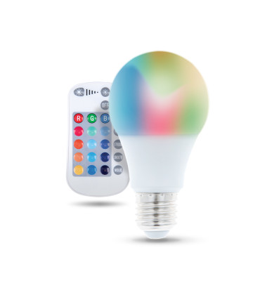 LED Bulb E27 A60 RGB +...