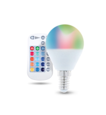 LED Bulb E14 G45 RGB +...